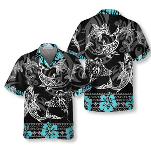 Blue Shark - Gift For Shark Lovers - Hawaiian Shirt