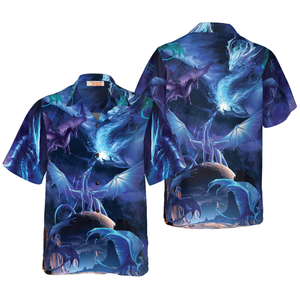 Blue Universe Dragon - Gift For Men And Women - Hawaiian Shirt