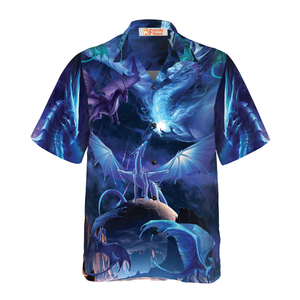 Blue Universe Dragon - Gift For Men And Women - Hawaiian Shirt