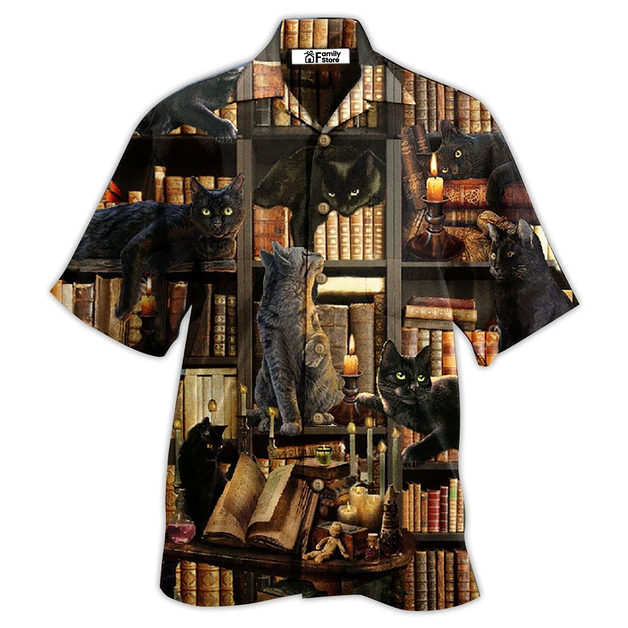 Cats Love Book Everytime - Gift For Book Lover - Hawaiian Shirt