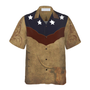 BrownVintageFloralDamaskPatternTexasHawaiianShirt_TheLoneSta_3