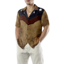 BrownVintageFloralDamaskPatternTexasHawaiianShirt_TheLoneSta_5