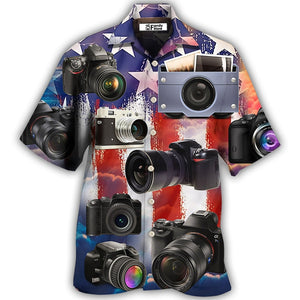 Camera US Independence Day - Hawaiian Shirt