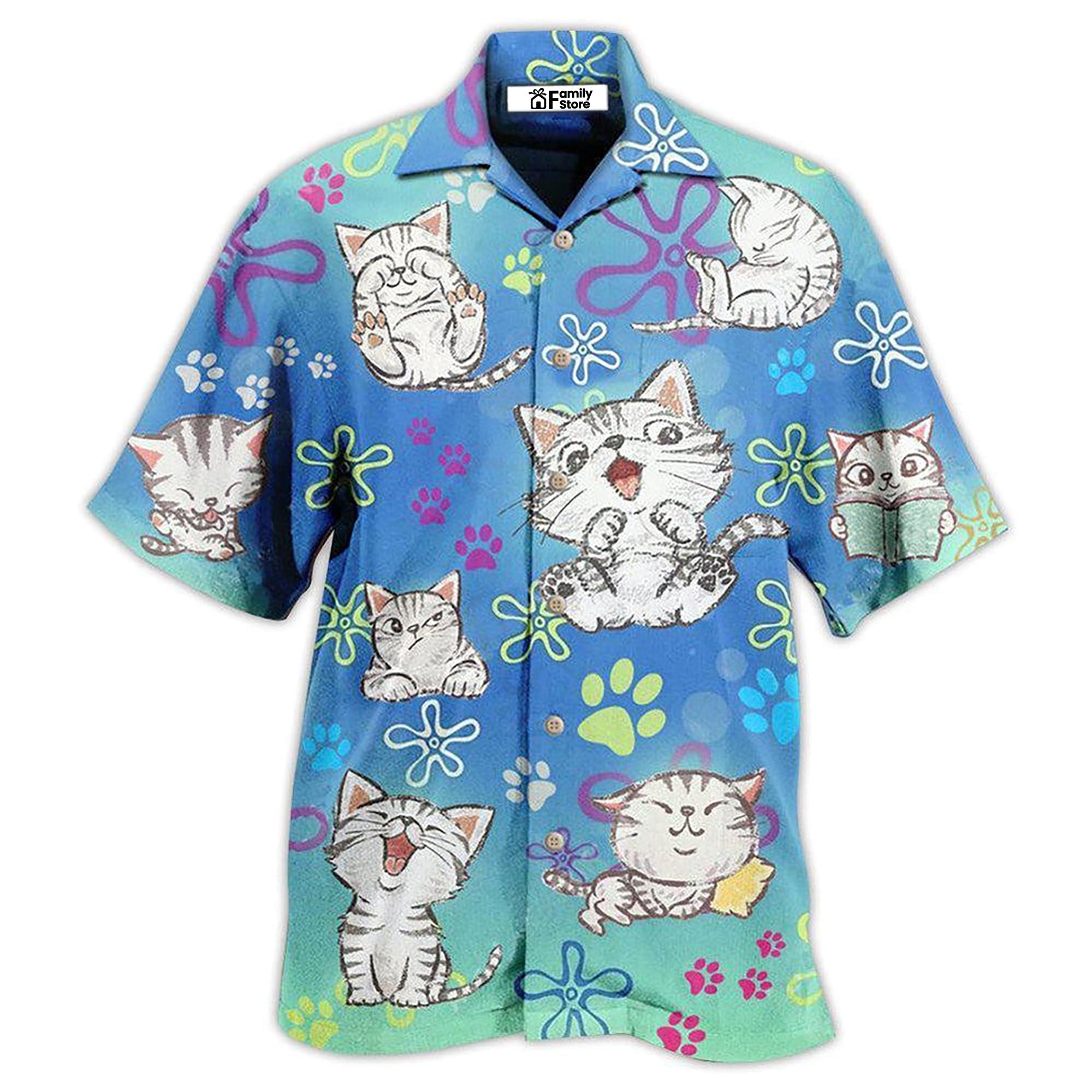 Cat All I Need Is Love And A Lovely Cat - Gift For Cat Lovers - Hawaiian Shirt