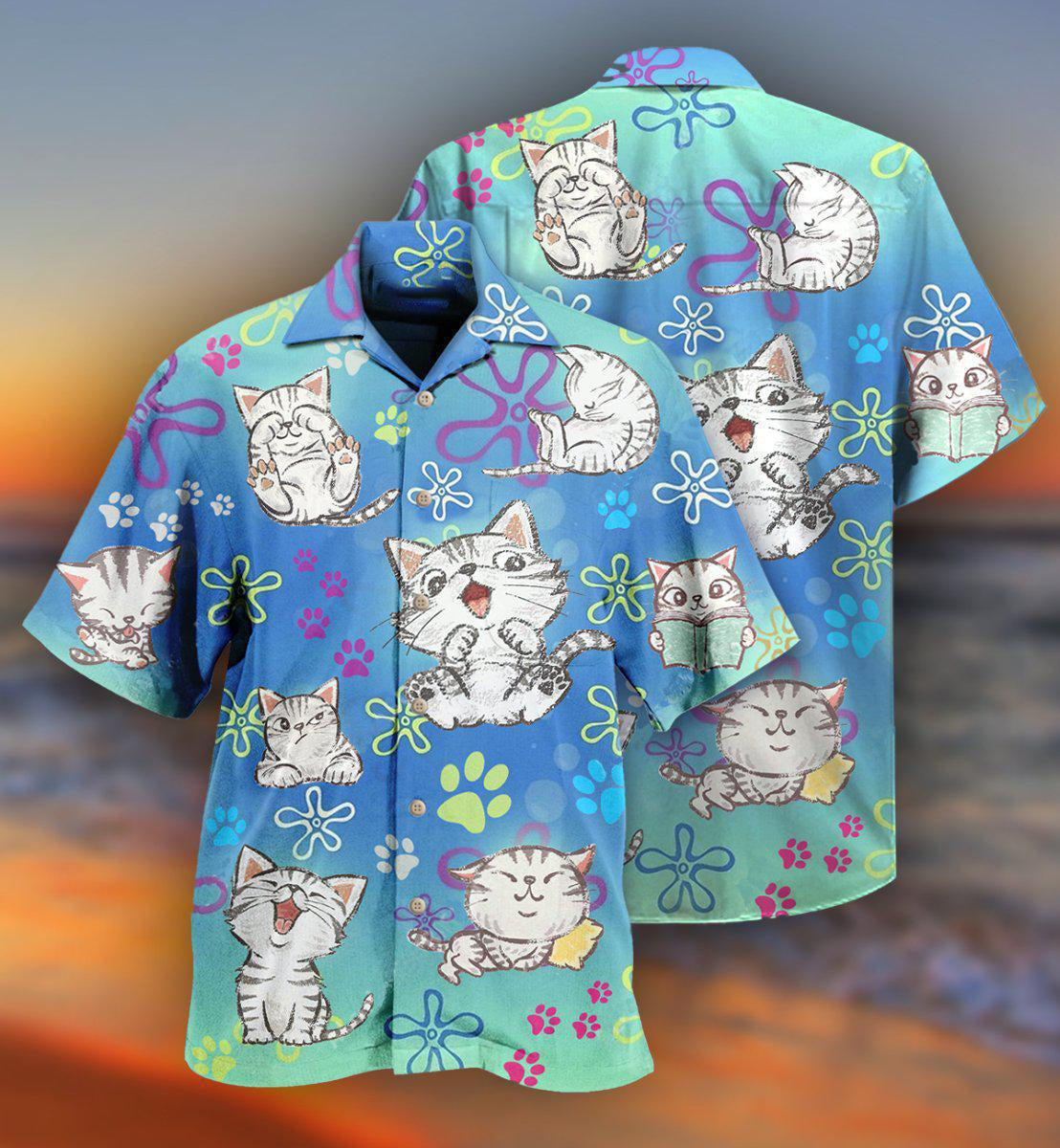 Cat All I Need Is Love And A Lovely Cat - Gift For Cat Lovers - Hawaiian Shirt