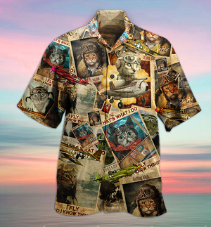 Cat Amazing Pilot - Gift For Cat Lovers - Hawaiian Shirt