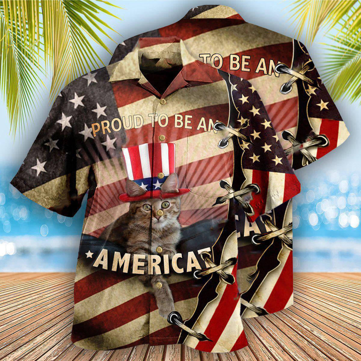 Cat America Proud To Be Beautiful - Gift For Cat Lovers - Hawaiian Shirt