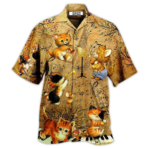 Cat Baby Love Music - Gift For Cat Lovers - Hawaiian Shirt