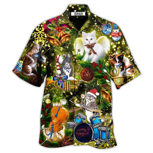 Cat Christmas Angel - Gift For Cat Lovers - Hawaiian Shirt