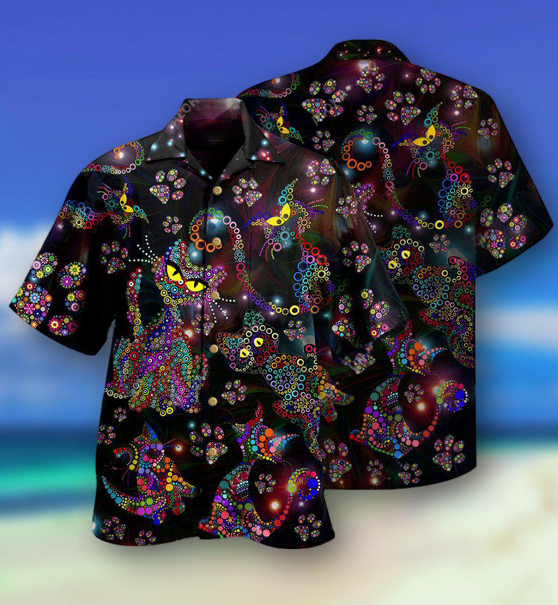 Cat Colorful Amazing - Gift For Cat Lovers - Hawaiian Shirt