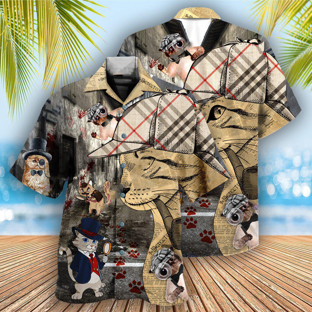 Cat Cool Master Detective - Gift For Cat Lovers - Hawaiian Shirt