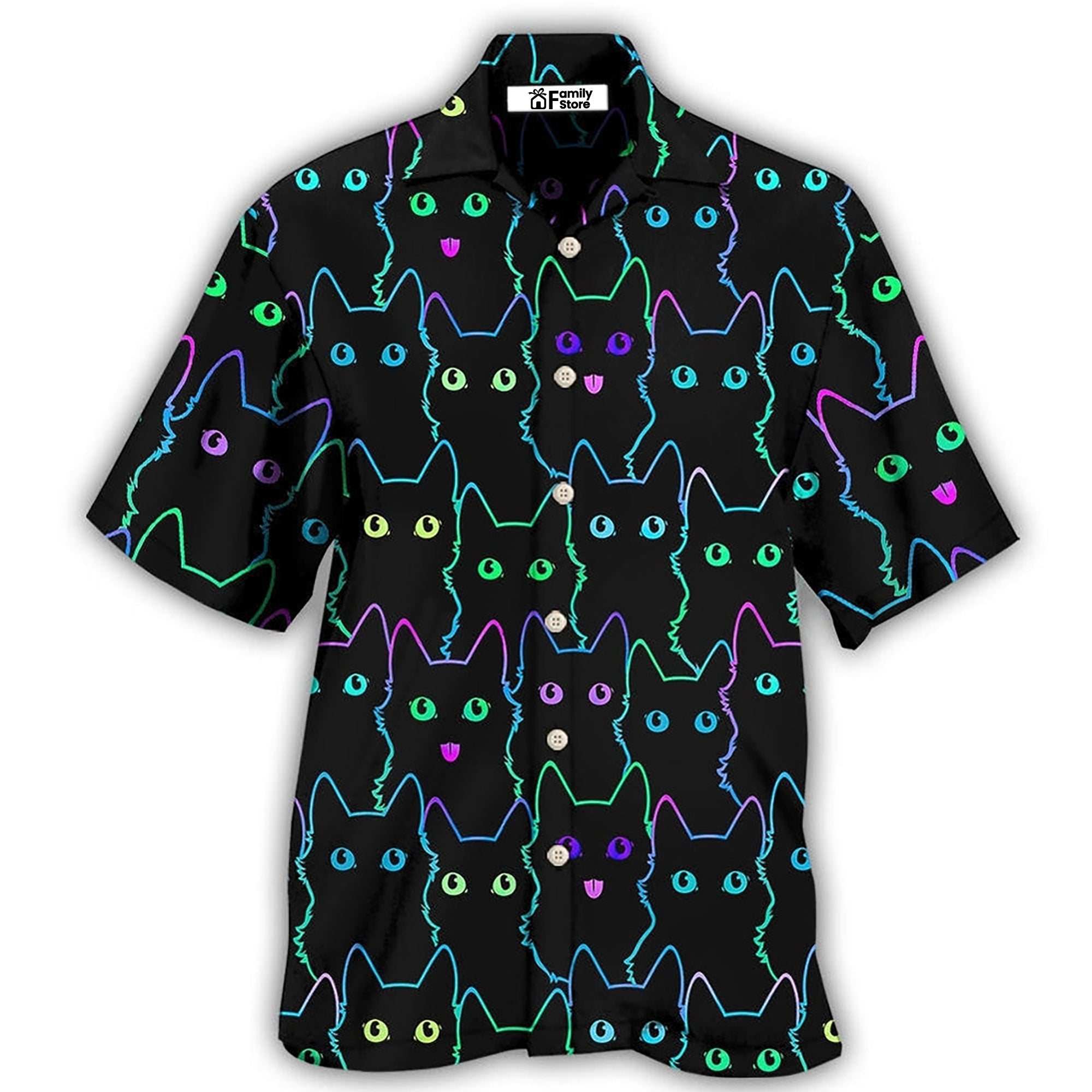 Cat Cute Little - Gift For Cat Lovers - Hawaiian Shirt