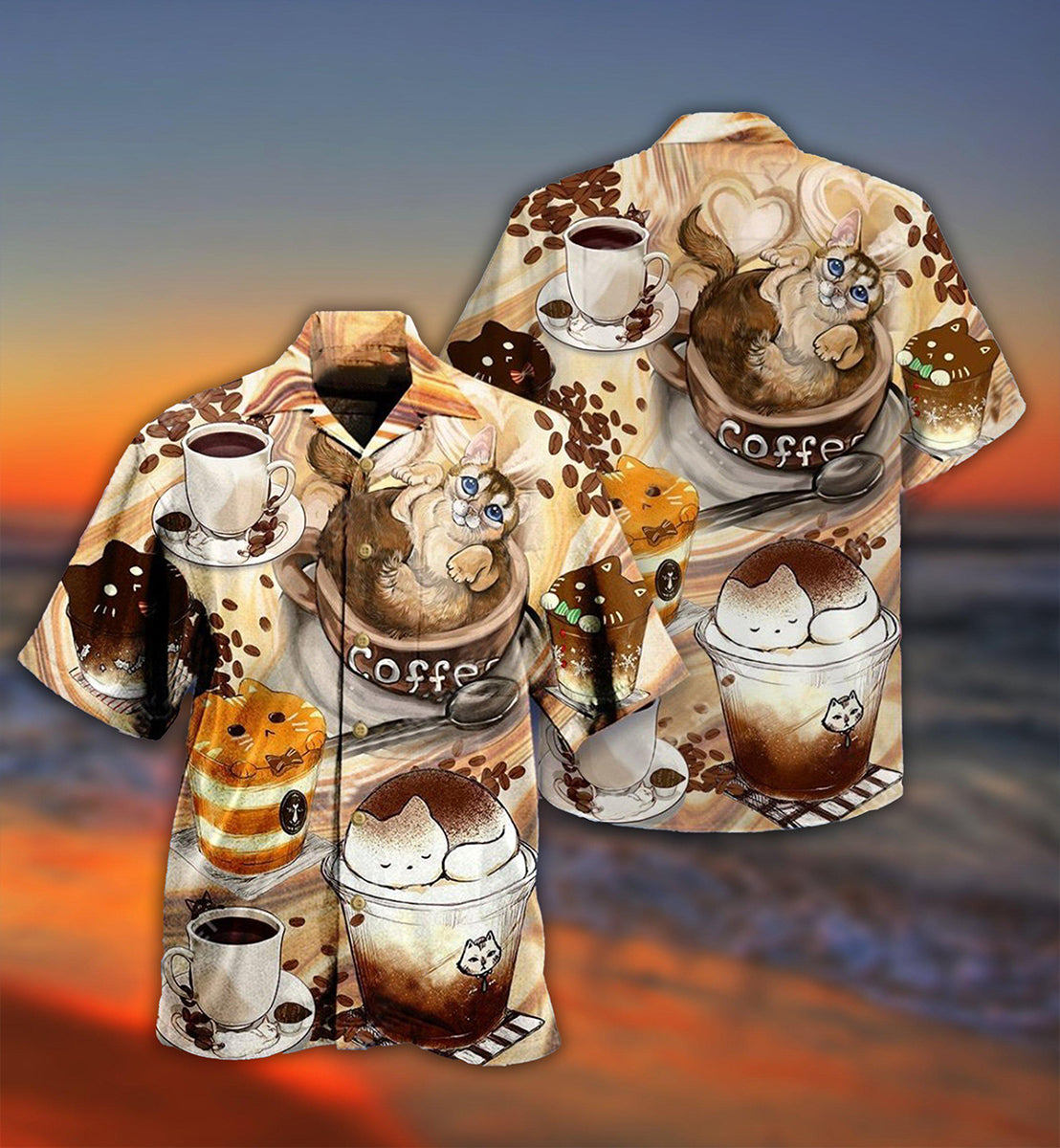 Cat Do You Wanna Drink Me Coffee - Gift For Cat Lovers - Hawaiian Shirt