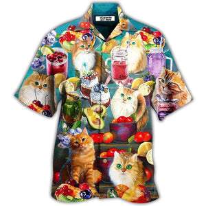 Cat Fresh Your Day With Smoothies - Gift For Cat Lovers - Hawaiian Shirt