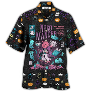 Cat Halloween Neko Mancer - Hawaiian Shirt