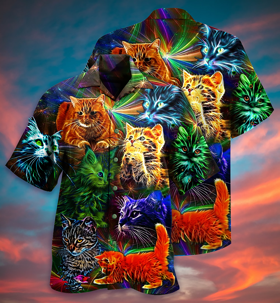 Cat In My Dream I'm So Happy - Hawaiian Shirt