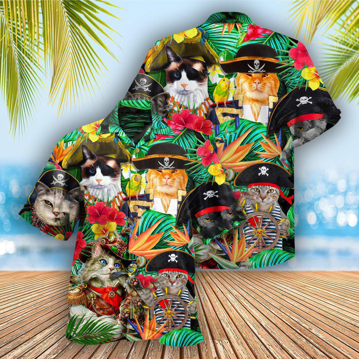 Cat It's Pirate Life For Me - Hawaiian Shirt