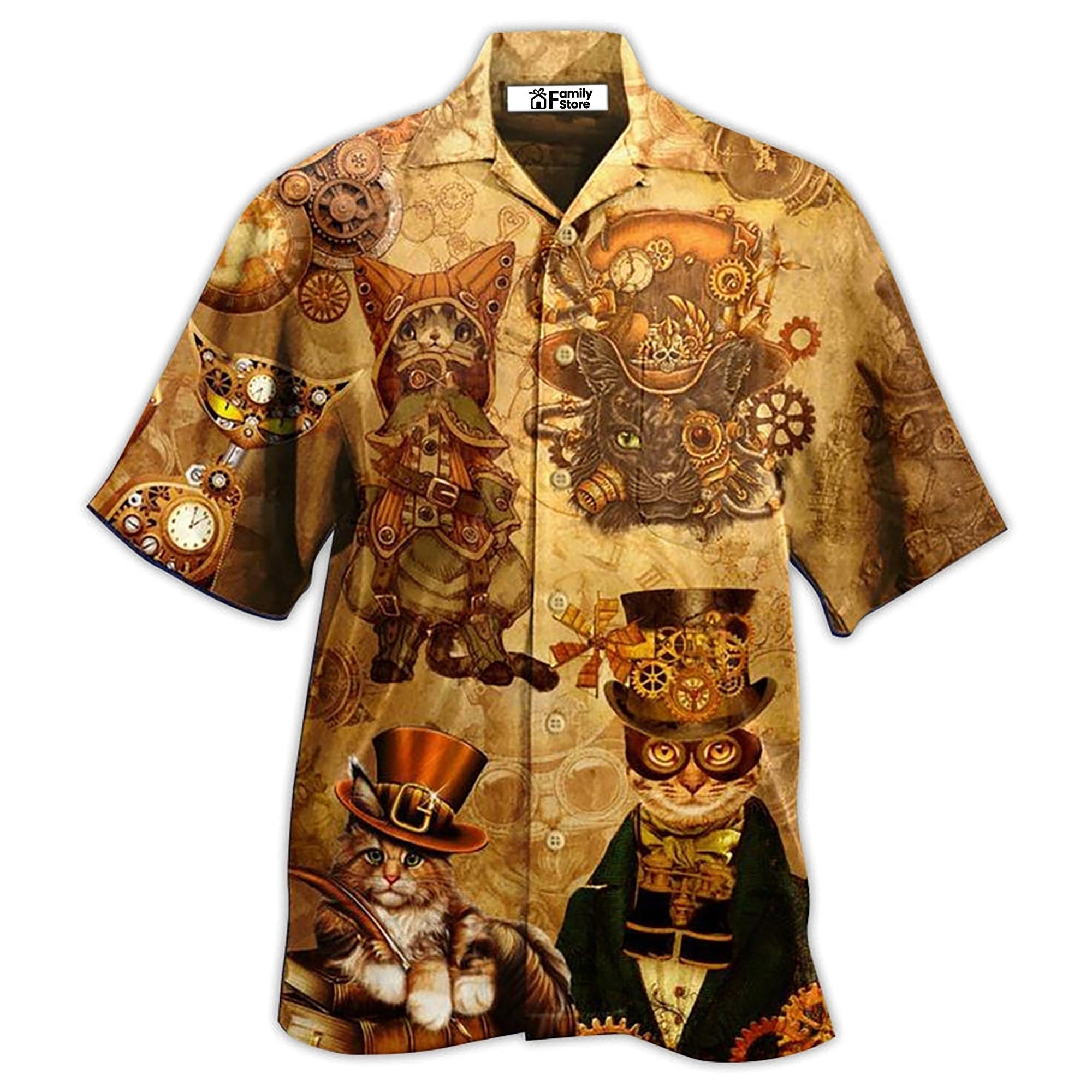 Cat Luxury Style - Gift For Cat Lovers - Hawaiian Shirt