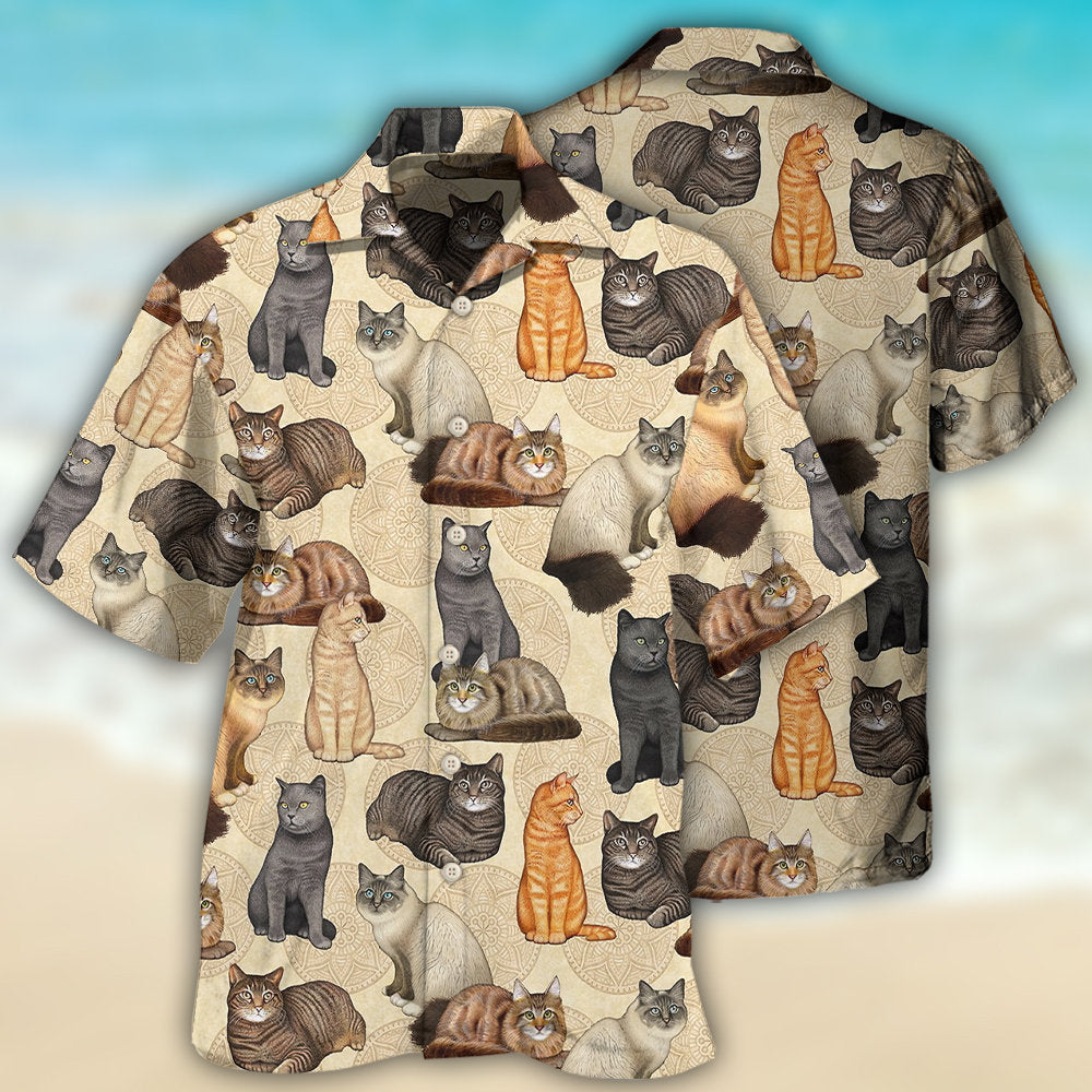 Cat Make Me Happy - Gift For Cat Lovers - Hawaiian Shirt