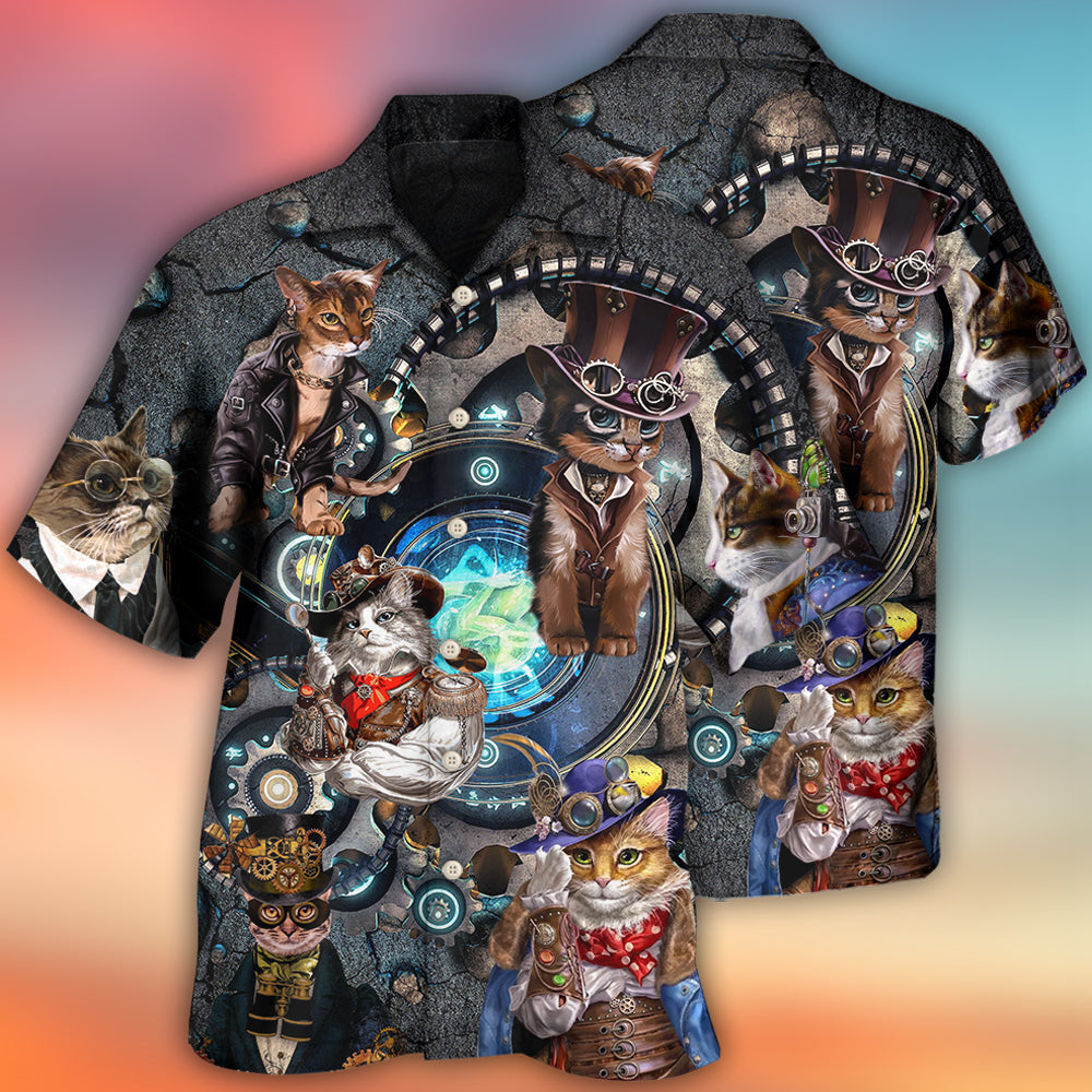 Cat Mechanic Cool Style - Gift For Cat Lovers - Hawaiian Shirt