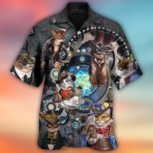 Cat Mechanic Cool Style - Gift For Cat Lovers - Hawaiian Shirt