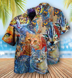 Cat Mosaic Amazing - Gift For Men And Women - Hawaiian Shirt