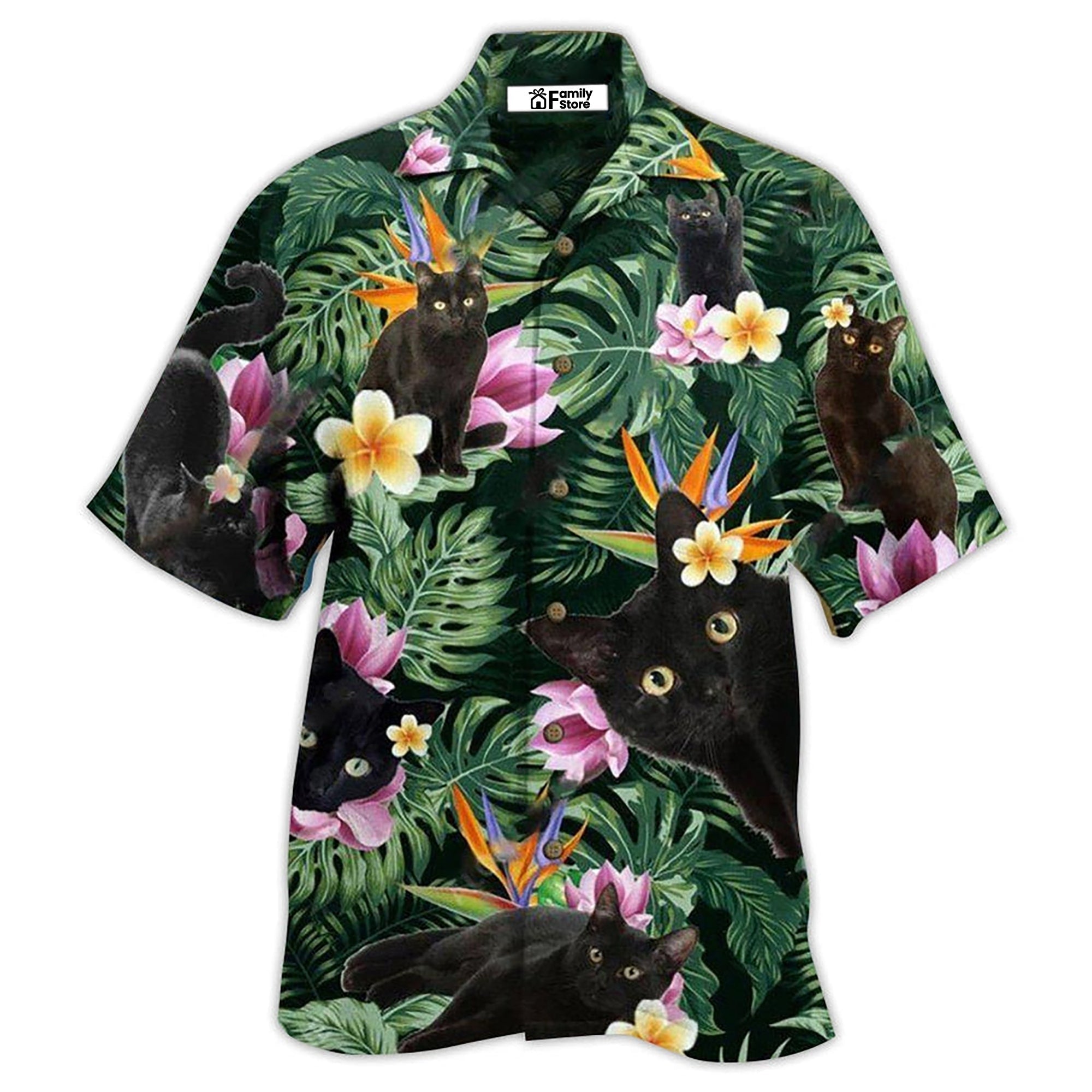 Cat Powered By Cat Hawaii - Gift For Men And Women - Hawaiian Shirt