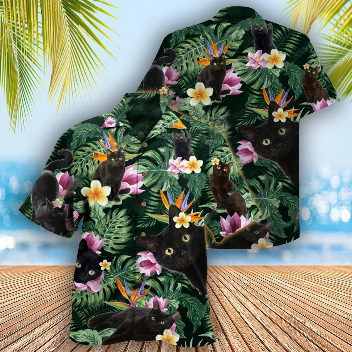 Cat Powered By Cat Hawaii - Gift For Men And Women - Hawaiian Shirt