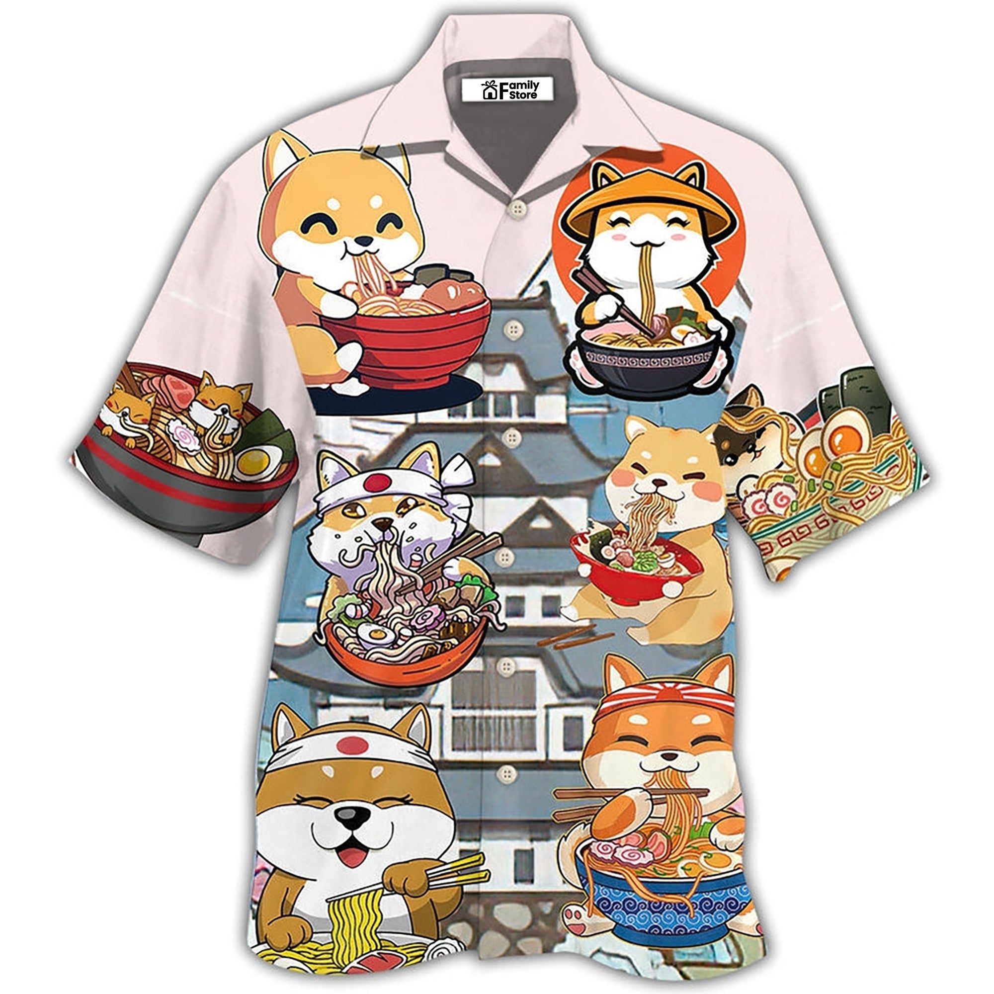 Cat Ramen Lovely Style - Gift For Men And Women - Hawaiian Shirt