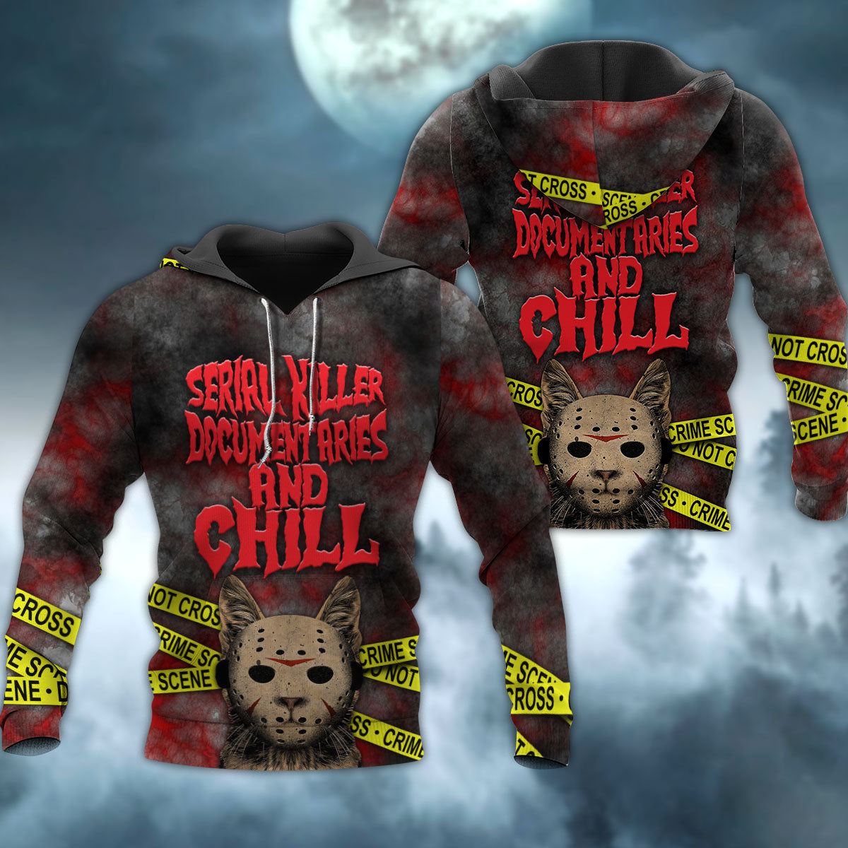 Cat Serial Killer Documentaries And Chill - Hoodie