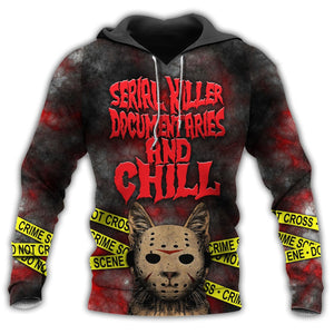 Cat Serial Killer Documentaries And Chill - Hoodie