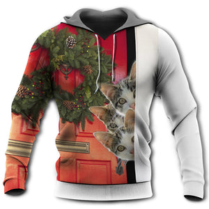 Cat Looking Forward To Christmas - Hoodie