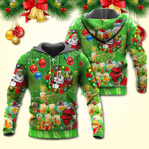 Christmas Godzila Falalalala Xmas - Hoodie