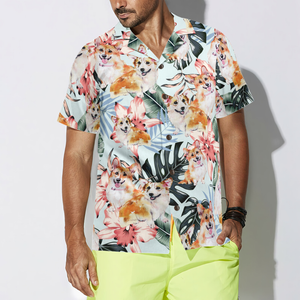 Corgi Life Hawaiian Shirt For Men