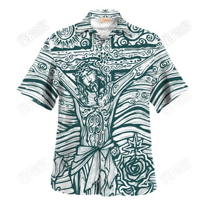 Crucifixion Of Jesus Picture Hawaiian Shirt