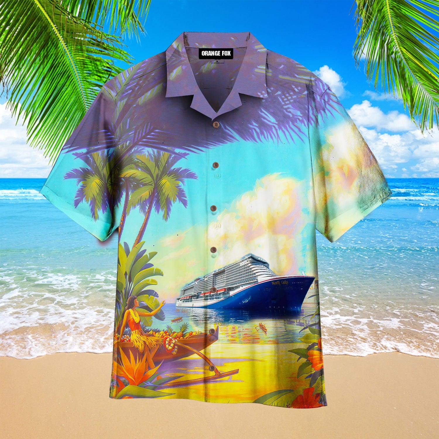 Cruises Ship Mardi Gras - Hawaiian Shirt