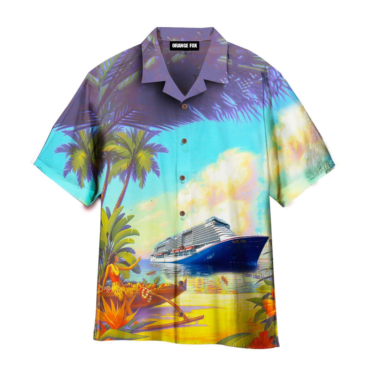 Cruises Ship Mardi Gras - Hawaiian Shirt