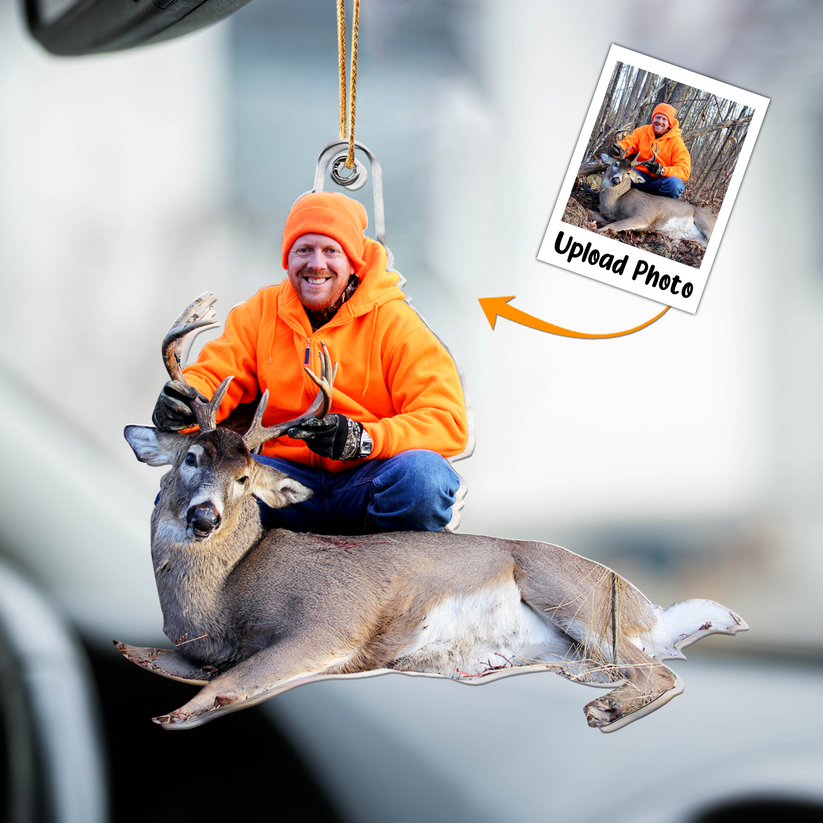 Custom Photo Gift For Hunting Lovers - Personalized Acrylic Photo Ornament