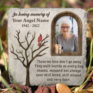 Custom Photo Loss Of Loved One In Loving Memory - Human Memorial - Personalized Stone DN100