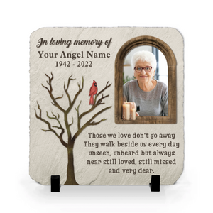 Custom Photo Loss Of Loved One In Loving Memory - Human Memorial - Personalized Stone DN100