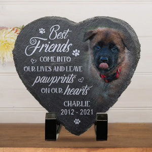 Custom Photo Once By My Side Forever In My Heart - Pet Memorial - Pesonalized Stone DN100