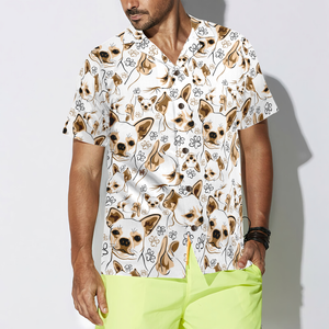 Cute Chihuahua Hawaiian Shirt For Men