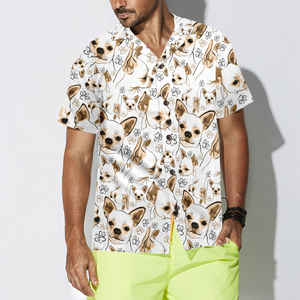 Cute Chihuahua Hawaiian Shirt For Men