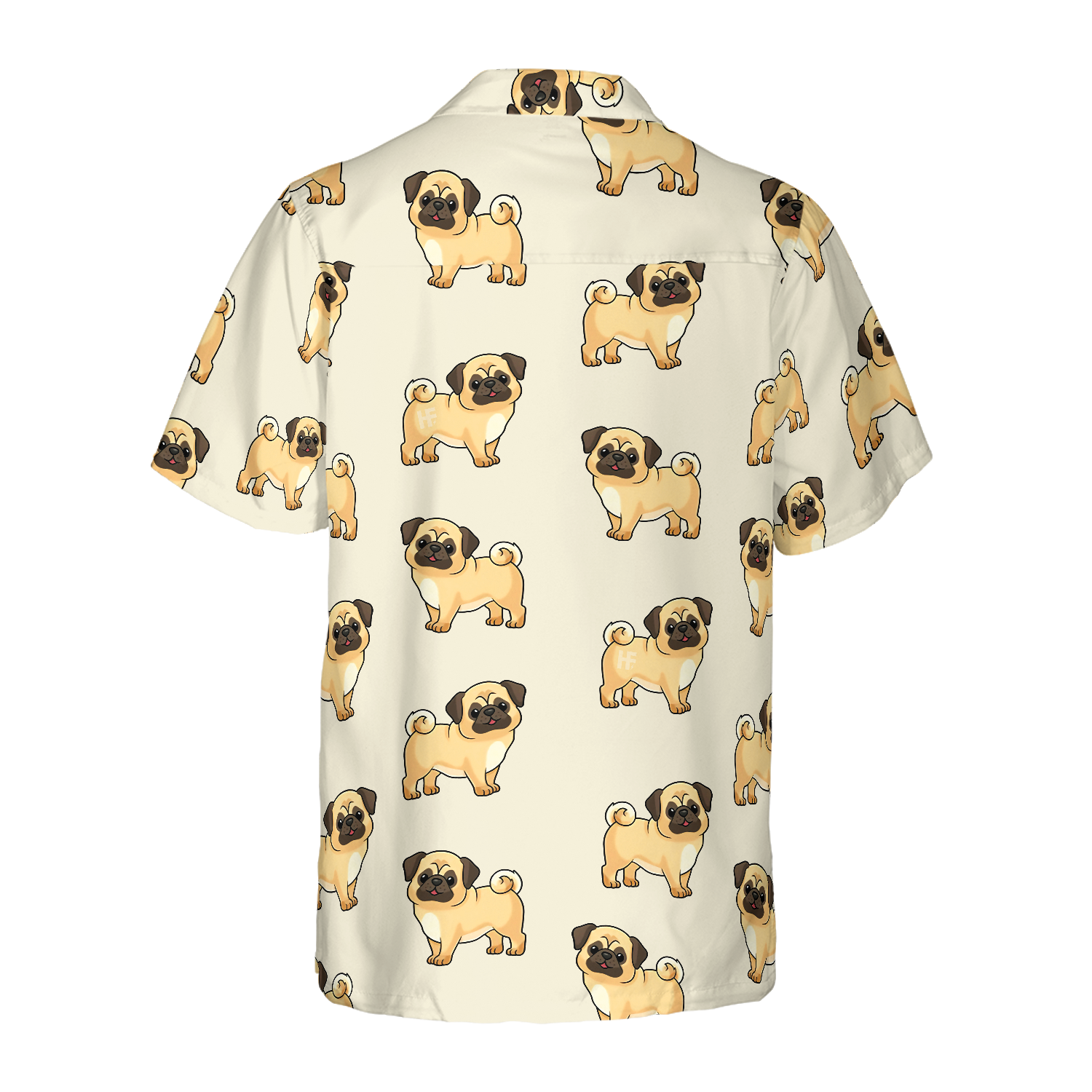 Cute Pugs Pattern Hawaiian Shirt