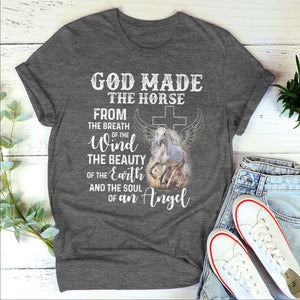 Christian Unisex T-shirt - God Made The Horse From The Breath Of The Wind AHN223