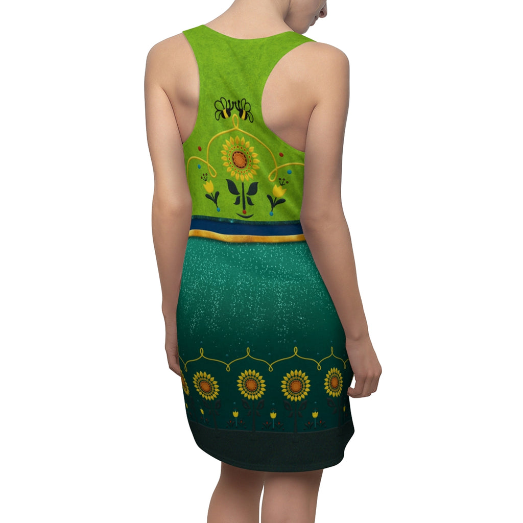 Frozen Fever Movie Anna Cosplay Costume - Racerback Dress