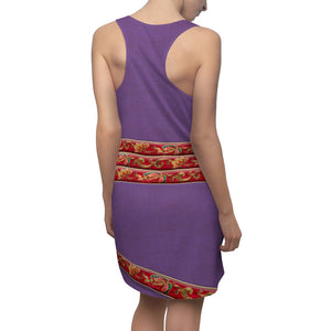 Mulan Purple Outfit Cosplay Costume - Racerback Dress