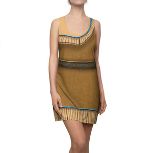 Pocahontas Pattern Cosplay Costume - Racerback Dress