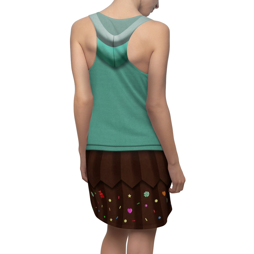 Wreck-It Ralph Vanellope  Cosplay Costume - Racerback Dress