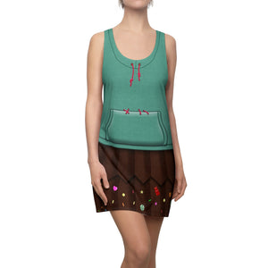 Wreck-It Ralph Vanellope  Cosplay Costume - Racerback Dress